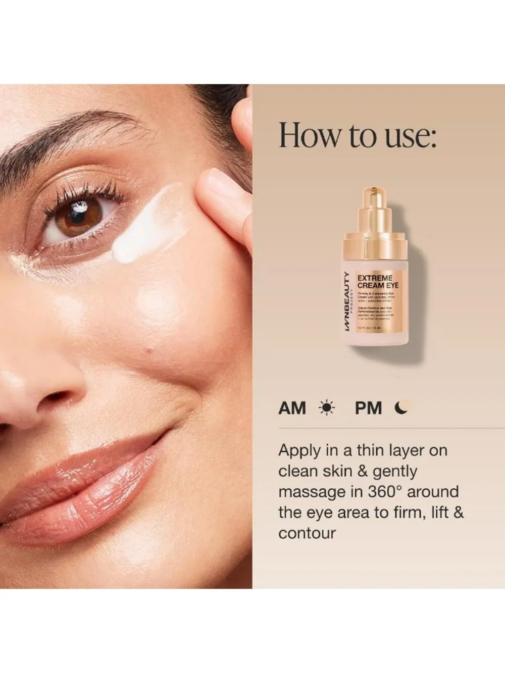 Extreme Cream Refillable Eye Cream 0.5 oz | Firming & Contouring with Peptides